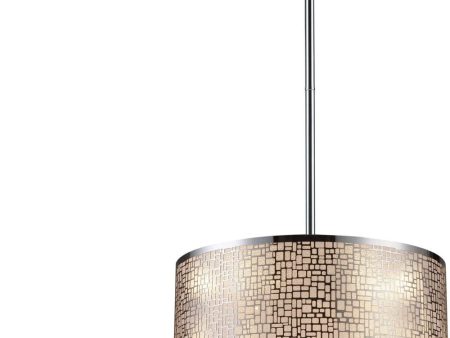 Medina 3 Light Led Pendant In Polished Stainless Steel For Discount