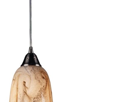 Granite 1 Light Pendant In Satin Nickel - Includes Recessed Lighting Kit Online now