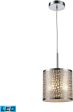 Medina 1 Light Led Pendant In Polished Stainless Steel Fashion