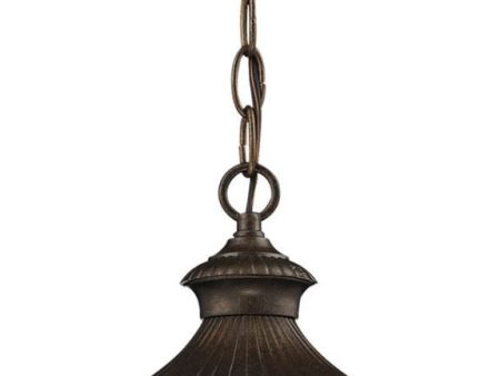 Worthington 1 Light Outdoor Pendant In Hazlenut Bronze Fashion