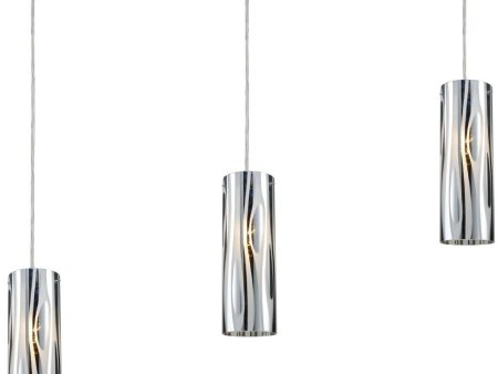 Chromia 3 Light Pendant In Polished Chrome Hot on Sale