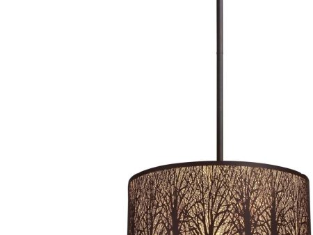 Woodland Sunrise 3 Light Led Pendant In Aged Bronze Online Hot Sale