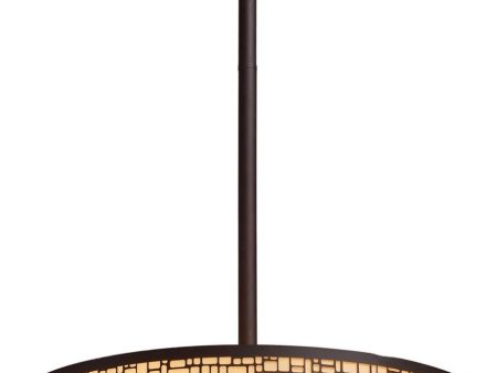 Medina 3 Light Pendant In Aged Bronze With Amber Diffuser Online Hot Sale