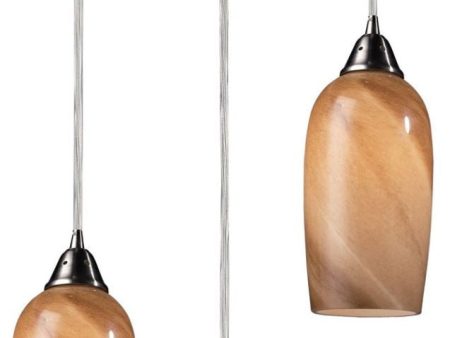 Sandstone 3 Light Pendant In Satin Nickel Discount