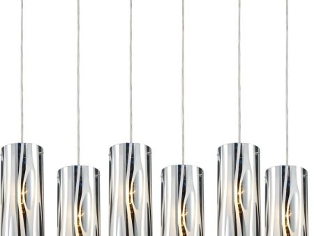 Chromia 6 Light Pendant In Polished Chrome For Cheap