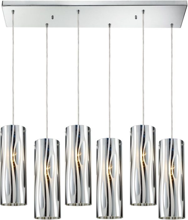 Chromia 6 Light Pendant In Polished Chrome For Cheap