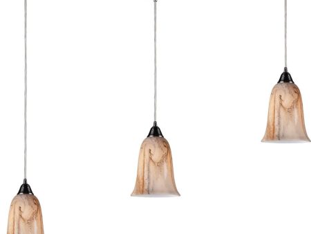 Granite 3 Light Pendant In Satin Nickel Fashion