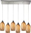 Sandstone 6 Light Pendant In Satin Nickel Fashion