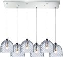 Viva 6 Light Pendant In Polished Chrome and Clear Glass Online